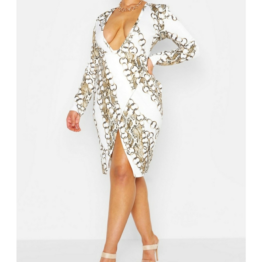 Plus  midi dress